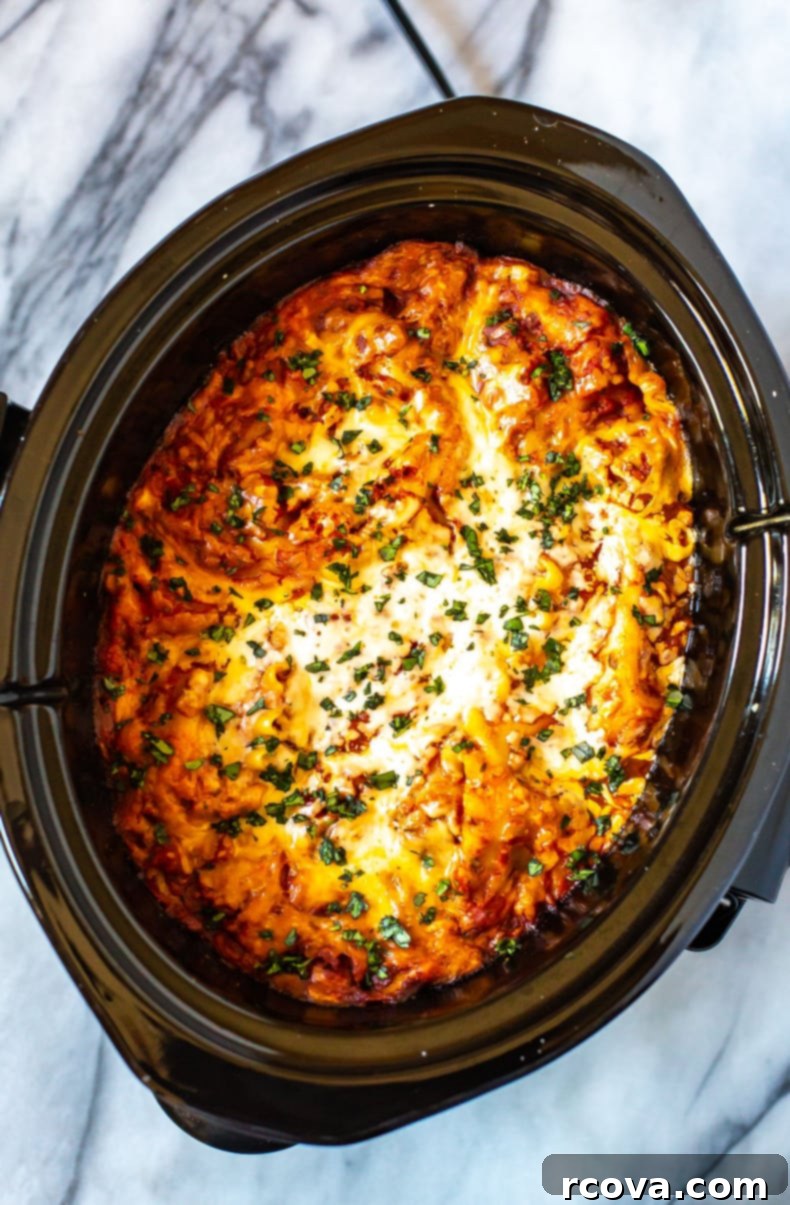 Set-and-Forget Slow Cooker Lasagna 2 Crockpot Lasagna Recipe