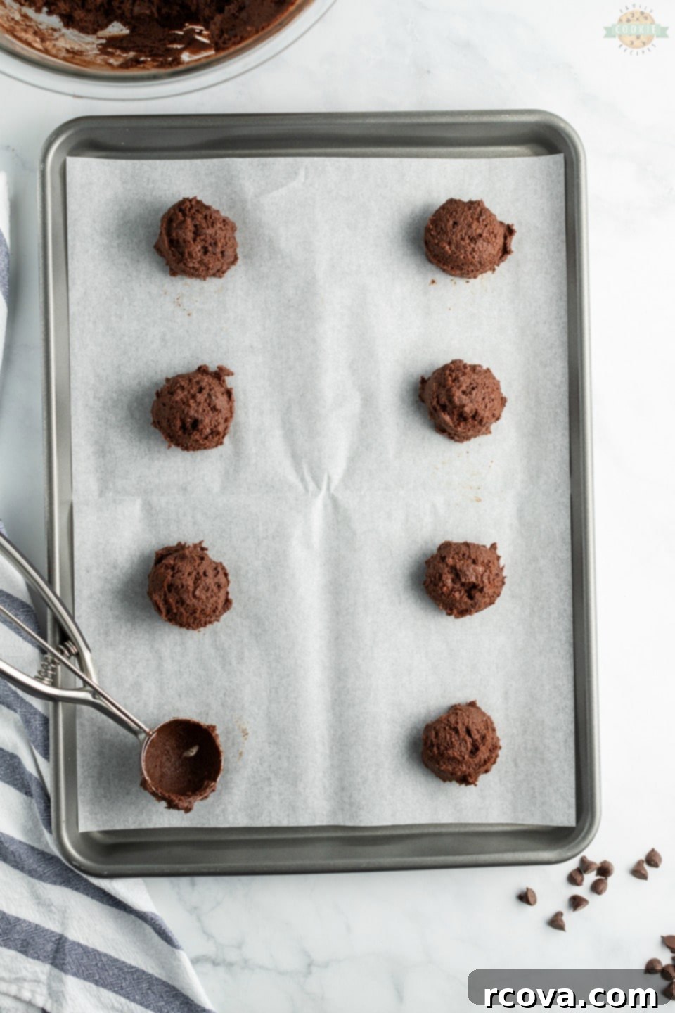 Double Chocolate Dream Cookies 5 All the essential ingredients for baking Double Chocolate Chip Cookies