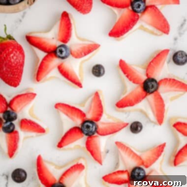 Star-Spangled Berry Cookies 6 tray of 4th of July Berry Star cookies