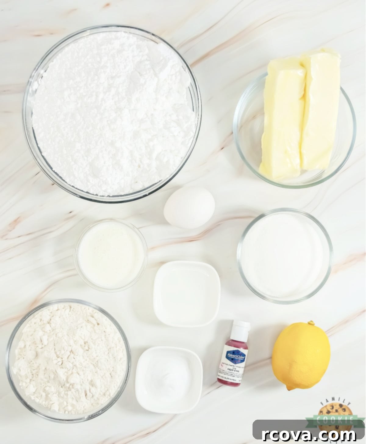 Zesty Pink Lemonade Delights 3 Ingredients in pink lemonade cookies.