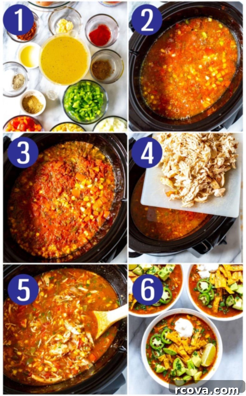 Slow Cooker Chicken Tortilla Soup 4 Crockpot Chicken Tortilla Soup
