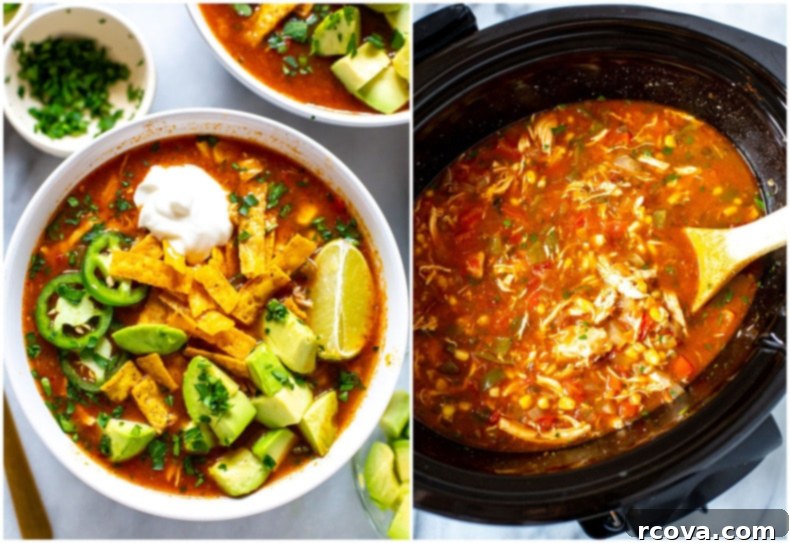 Slow Cooker Chicken Tortilla Soup 6 Crockpot Chicken Tortilla Soup