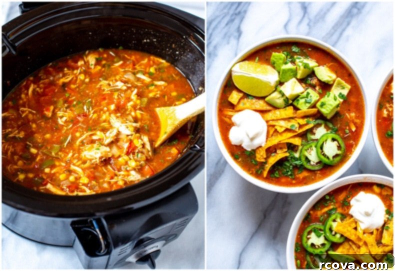 Slow Cooker Chicken Tortilla Soup 8 Crockpot Chicken Tortilla Soup