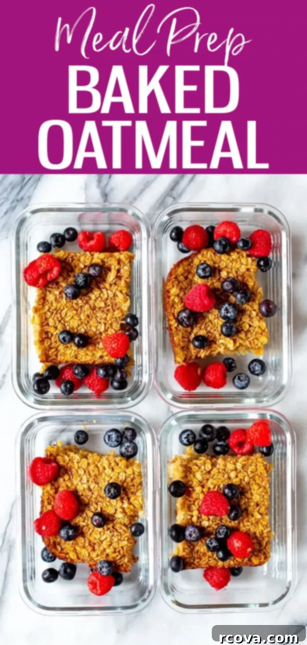 Ultimate Baked Oatmeal 11 Easy Baked Oatmeal for Breakfast! A quick and nutritious recipe that can be made ahead. Great with any fresh fruit and a drizzle of maple syrup. #oatmealrecipe #easybreakfast #healthyfood