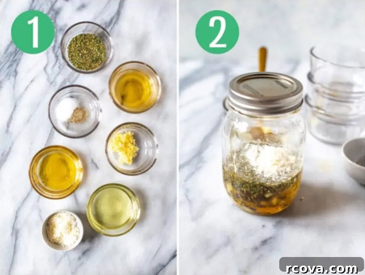 5 Must-Try Healthy Salad Dressings 4 Steps 1 and 2 for making homemade salad dressing: Assemble ingredients and add everything to mason jar.