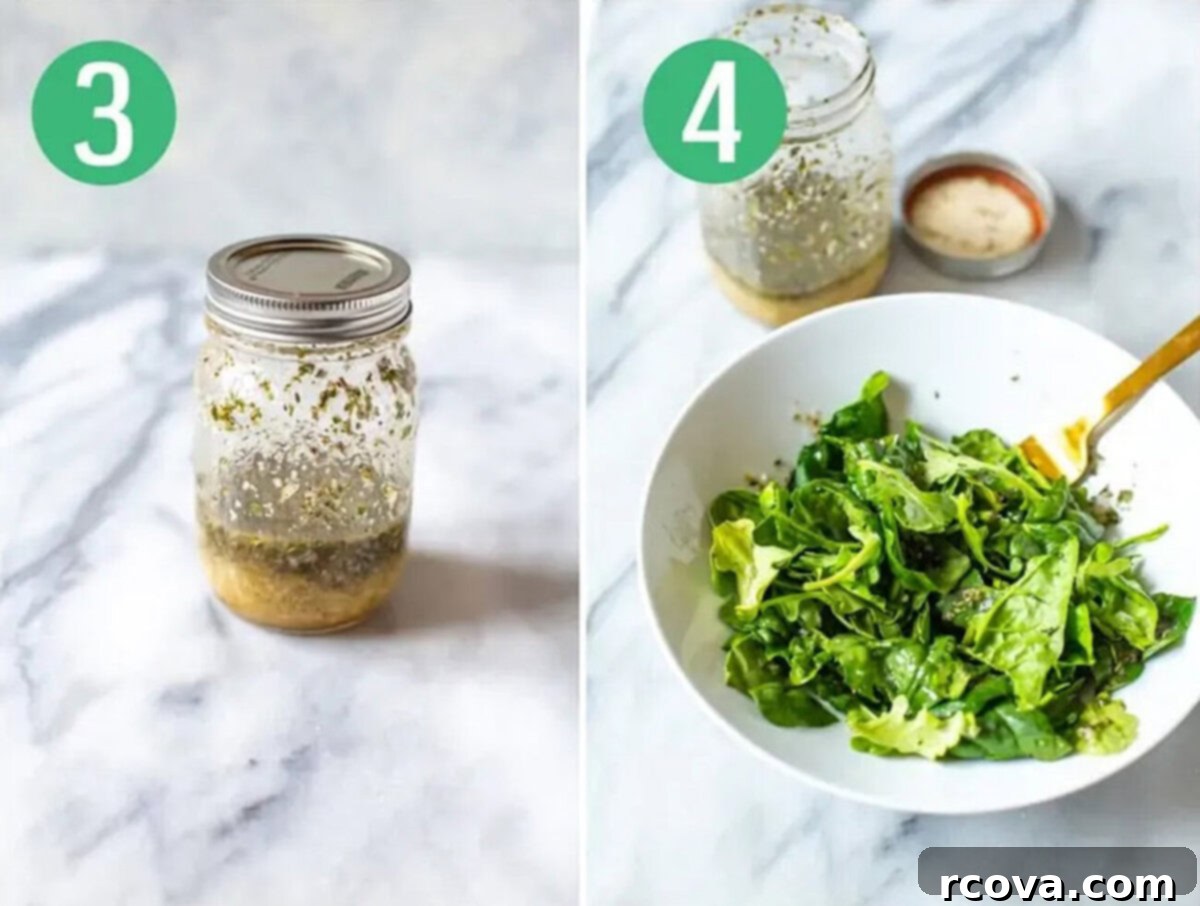 5 Must-Try Healthy Salad Dressings 5 Steps 3 and 4 for making homemade salad dressings: Shake everything then pour onto salad.