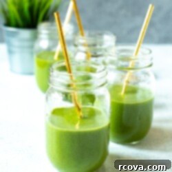 Your Go-To Green Smoothie Meal Prep 10 Meal Prep Green Smoothie with spinach, apple, banana, and mango