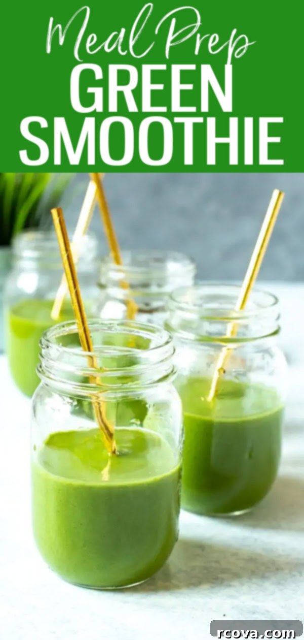 Your Go-To Green Smoothie Meal Prep 11 This Meal Prep Green Smoothie is ready in 15 minutes and made with bananas, cucumber, spinach, mango, green apple and hemp hearts! A perfect healthy breakfast or snack. #mealprep #greensmoothies
