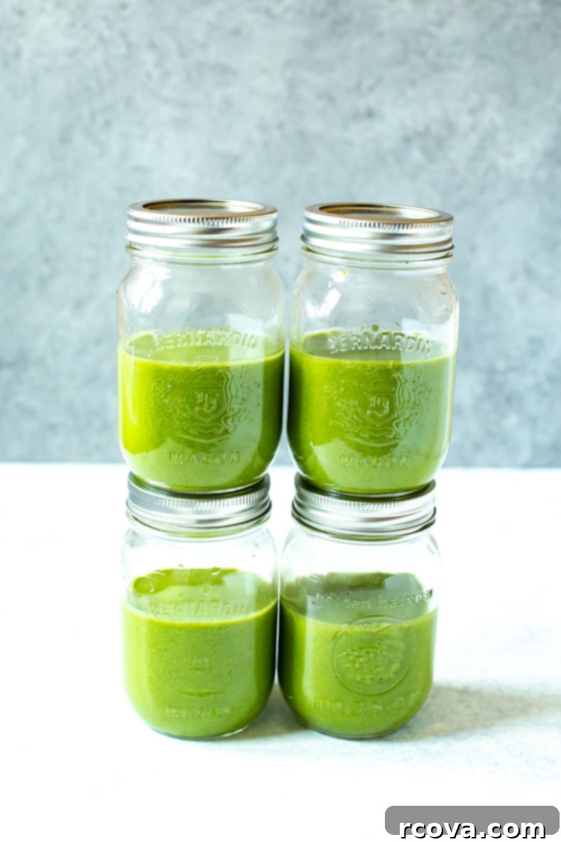 Your Go-To Green Smoothie Meal Prep 7 Refreshing Meal Prep Green Smoothie poured into a glass