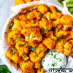 Spicy Baked Buffalo Cauliflower Wings 11 Baked Buffalo Cauliflower