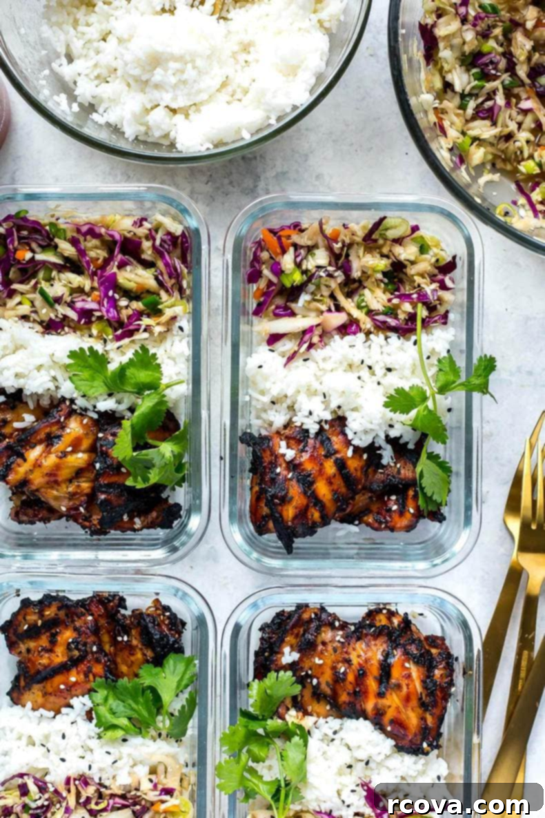 The Ultimate Guide to Meal Prep Containers 4 Overhead shot of glass square container with a freshly prepared dish inside, ready for meal prep. The container is clear, showcasing vibrant food.