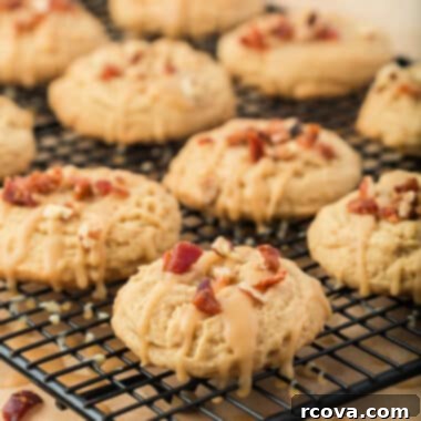 Sweet & Savory Maple Bacon Cookies 12 Delicious Maple Bacon Cookies with a sweet and savory flavor profile, perfect for any occasion.