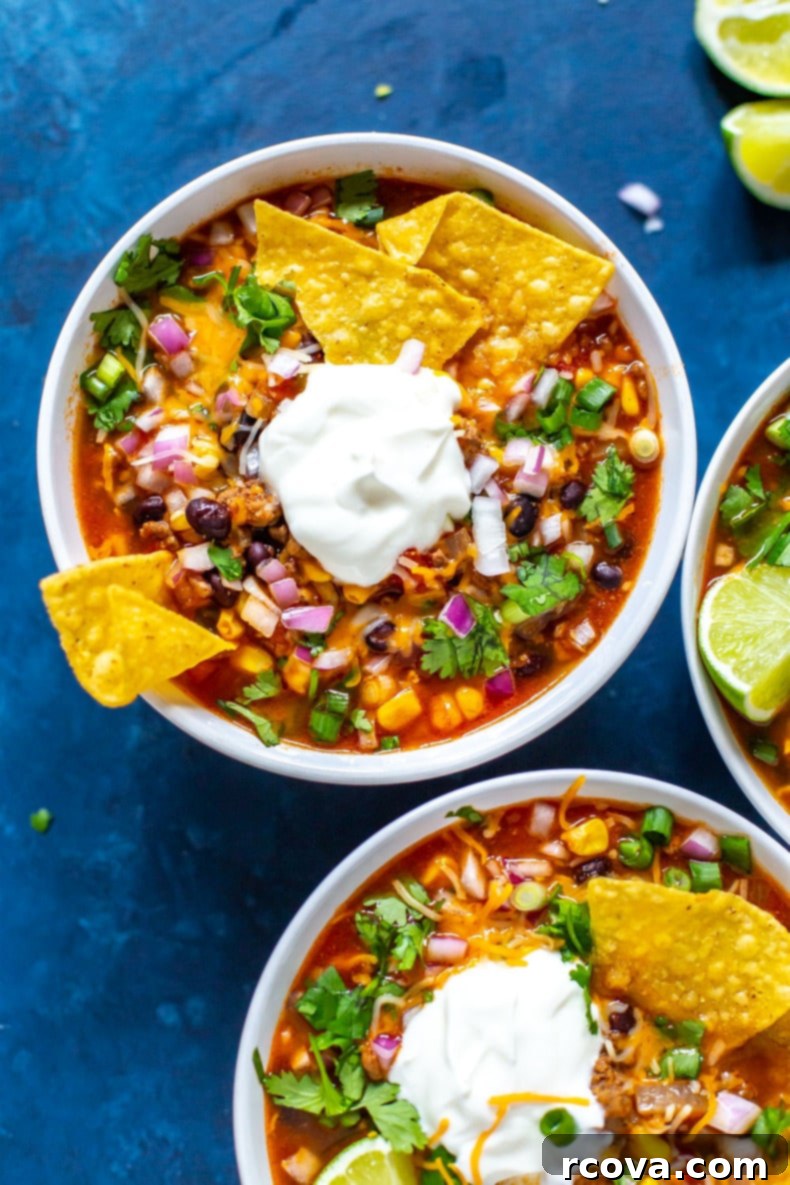 Effortless Taco Soup for Slow Cooker or Stovetop 7 Crockpot Taco Soup
