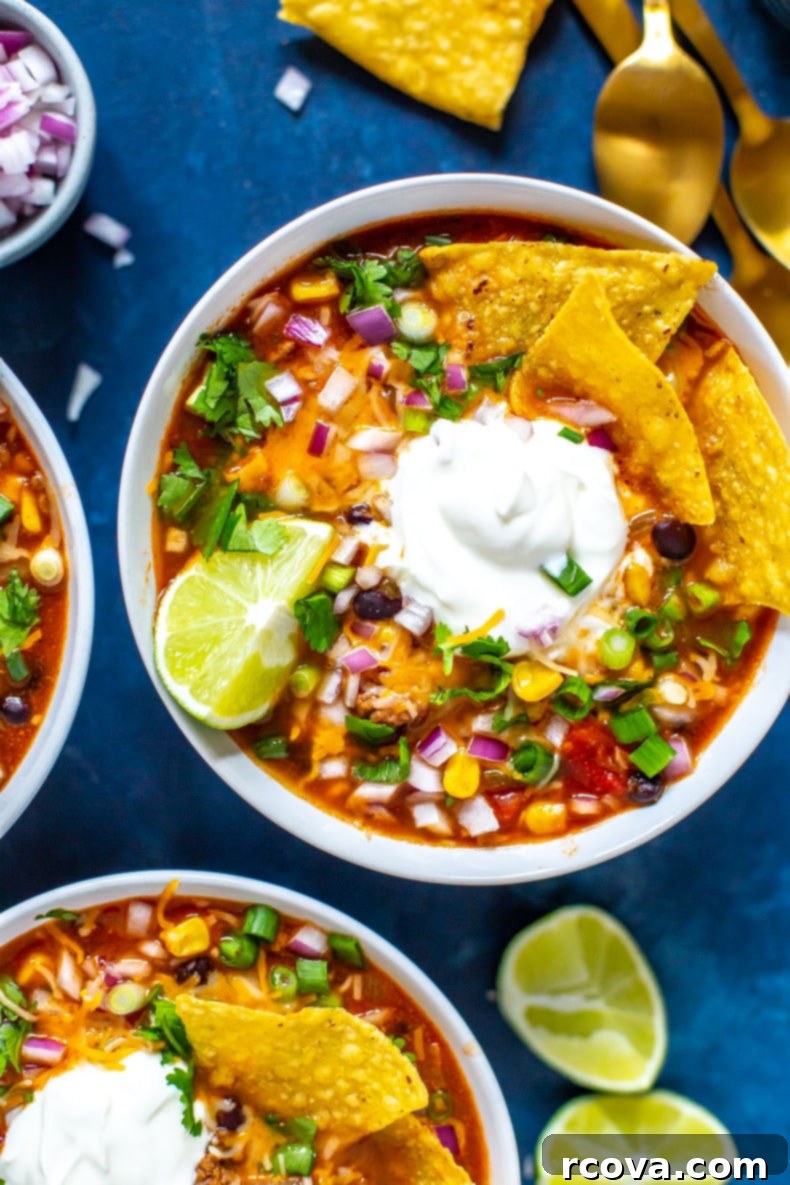 Effortless Taco Soup for Slow Cooker or Stovetop 9 Crockpot Taco Soup