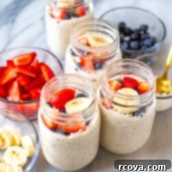 Effortless Morning Oats 10 Overnight Steel Cut Oats with fresh berries