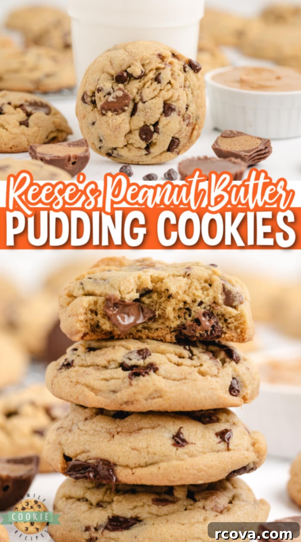 Reese's Peanut Butter Pudding Cookies 19 A festive array of Reese's Peanut Butter Pudding Cookies, perfectly baked and showcasing their delightful texture and flavor for any occasion.