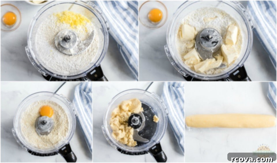 Effortless Lemon Zest Cookies 4 Lemon Ice Box Bake Cookies - ingredients and process