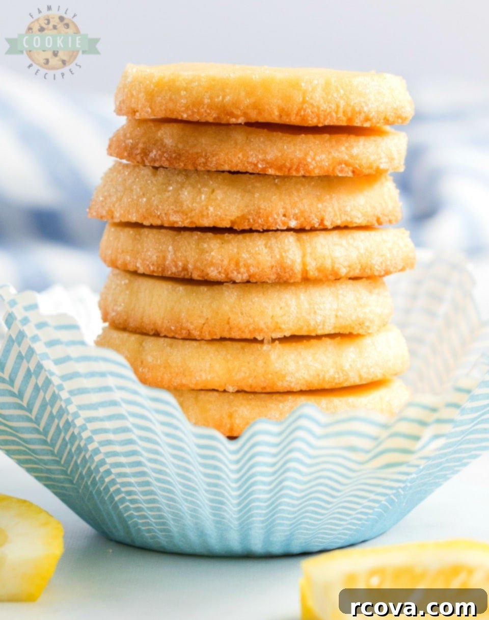 Effortless Lemon Zest Cookies 8 Close-up of baked Lemon Slice and Bake Shortbread cookies