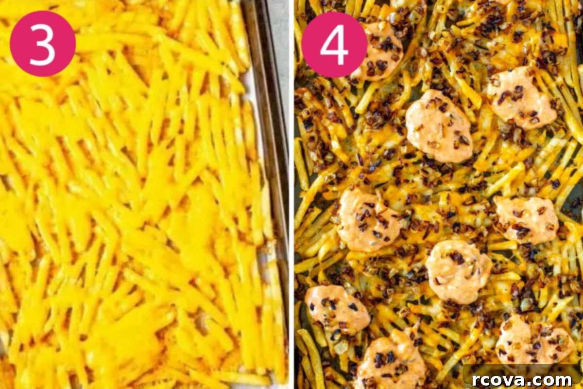Make Your Own In-N-Out Animal Style Fries 6 Steps 3 and 4 for making animal style fries
