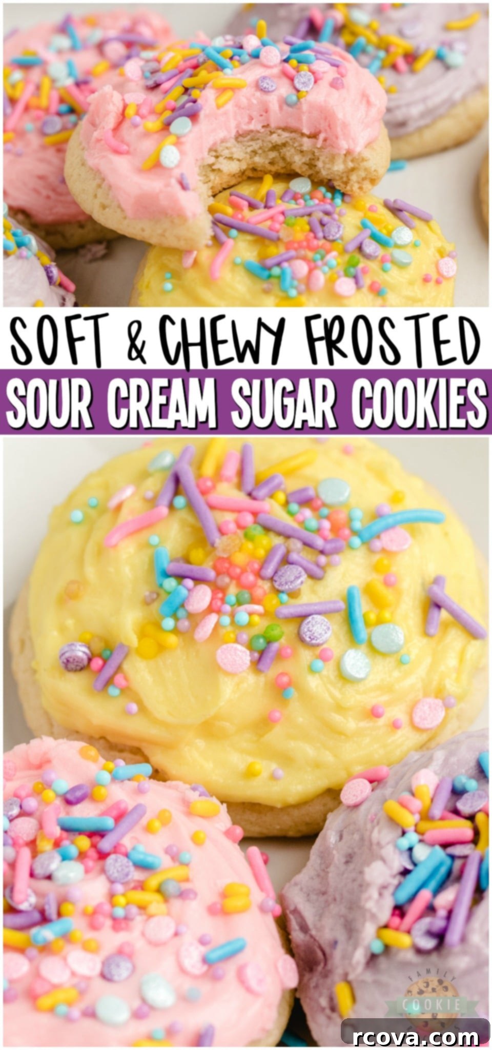 Soft and Tangy Sour Cream Sugar Cookies 10 Pinterest graphic for sour cream sugar cookies recipe