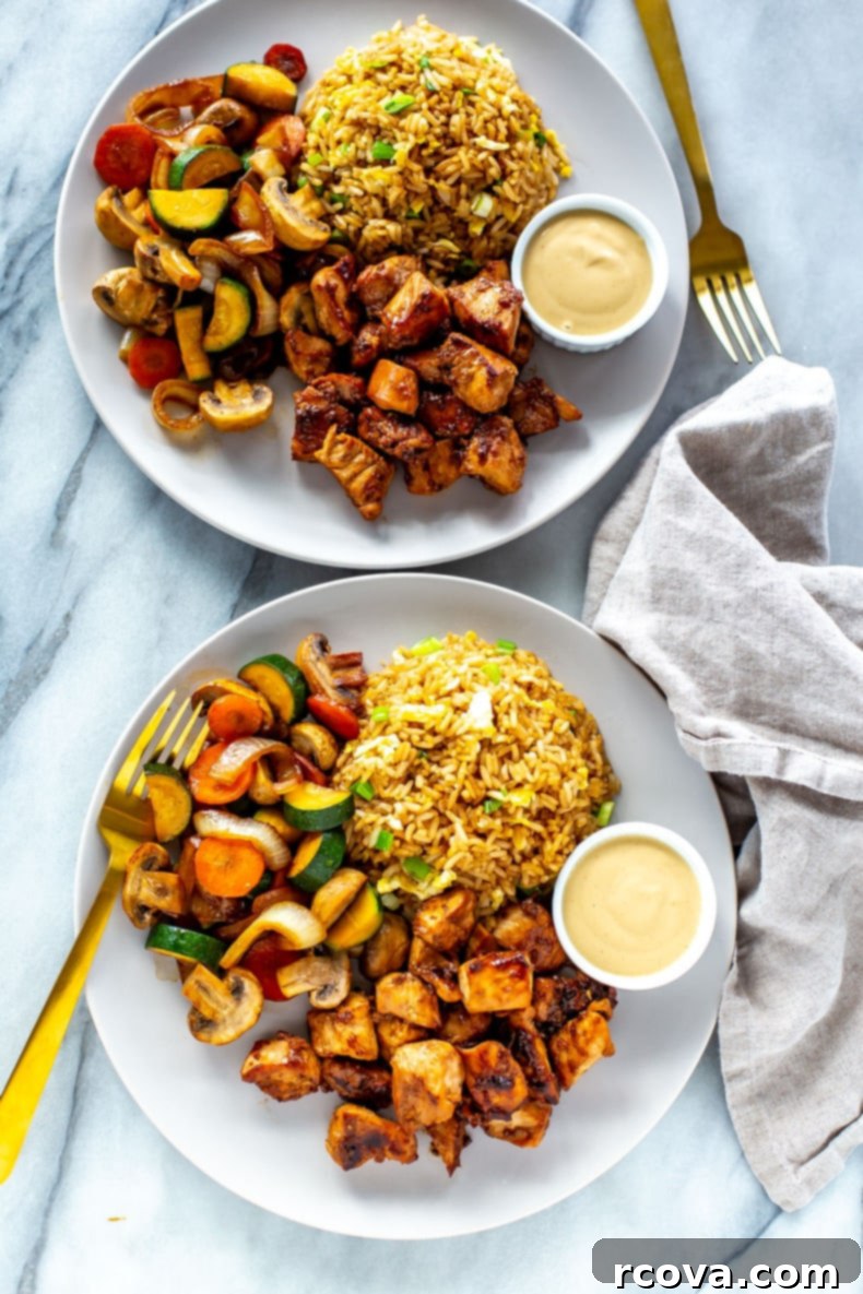 Ultimate Hibachi Chicken 10 Hibachi Chicken dish served beautifully