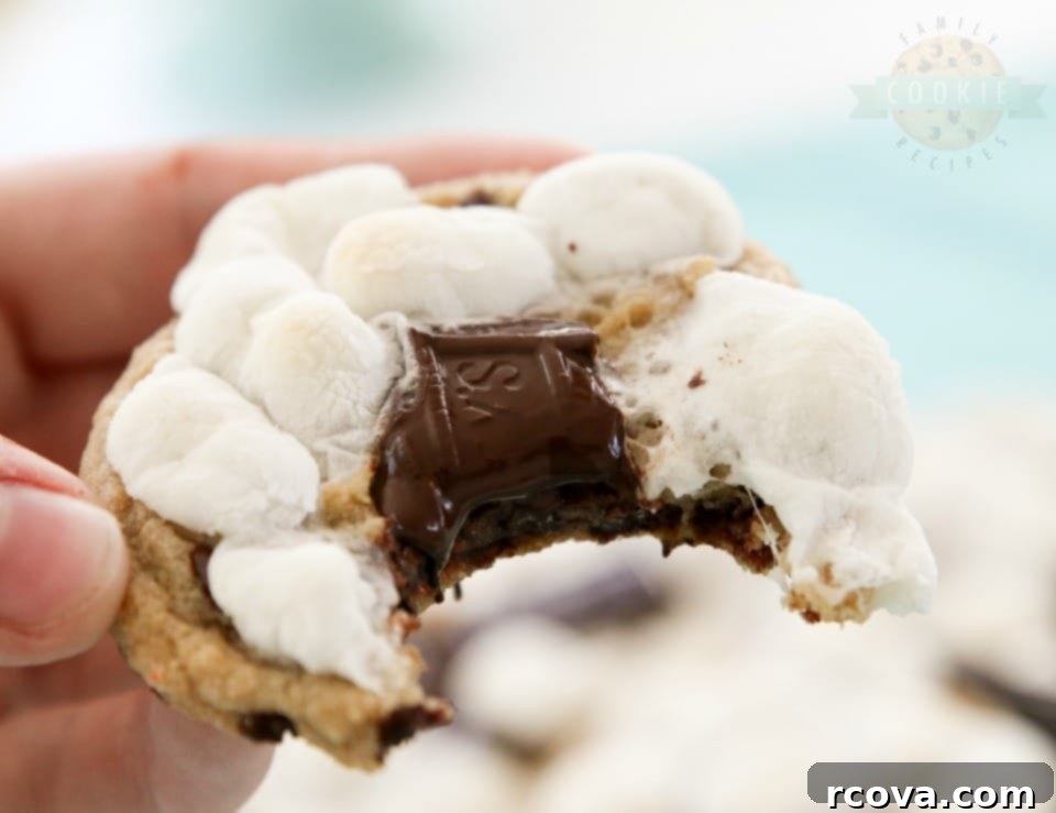 Gooey S'mores Cookies 3 S'Mores Chocolate Chip Cookie Recipe