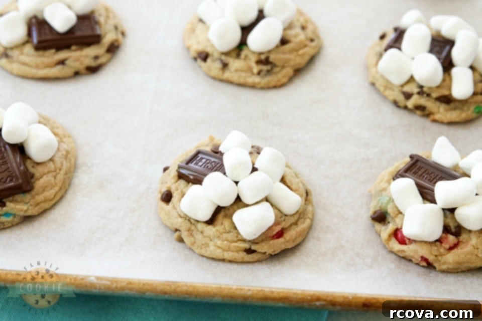 Gooey S'mores Cookies 6 S'Mores Chocolate Chip Cookie Recipe