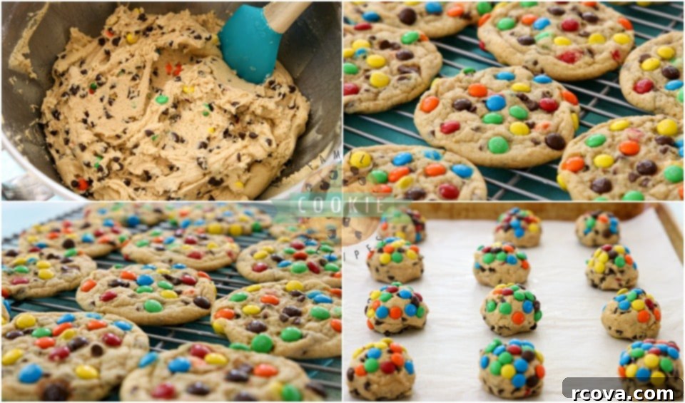 Chewy MM Cookies 5 How to make Best M&M Cookies