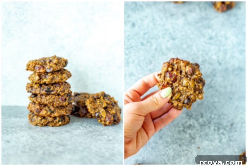 Wholesome Banana Oat Morning Fuel Cookies 10 Banana Oatmeal Breakfast Cookies