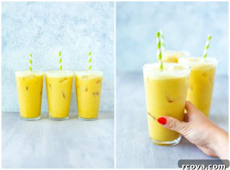 Iced Golden Ginger Latte 7 Iced Golden Ginger Drink