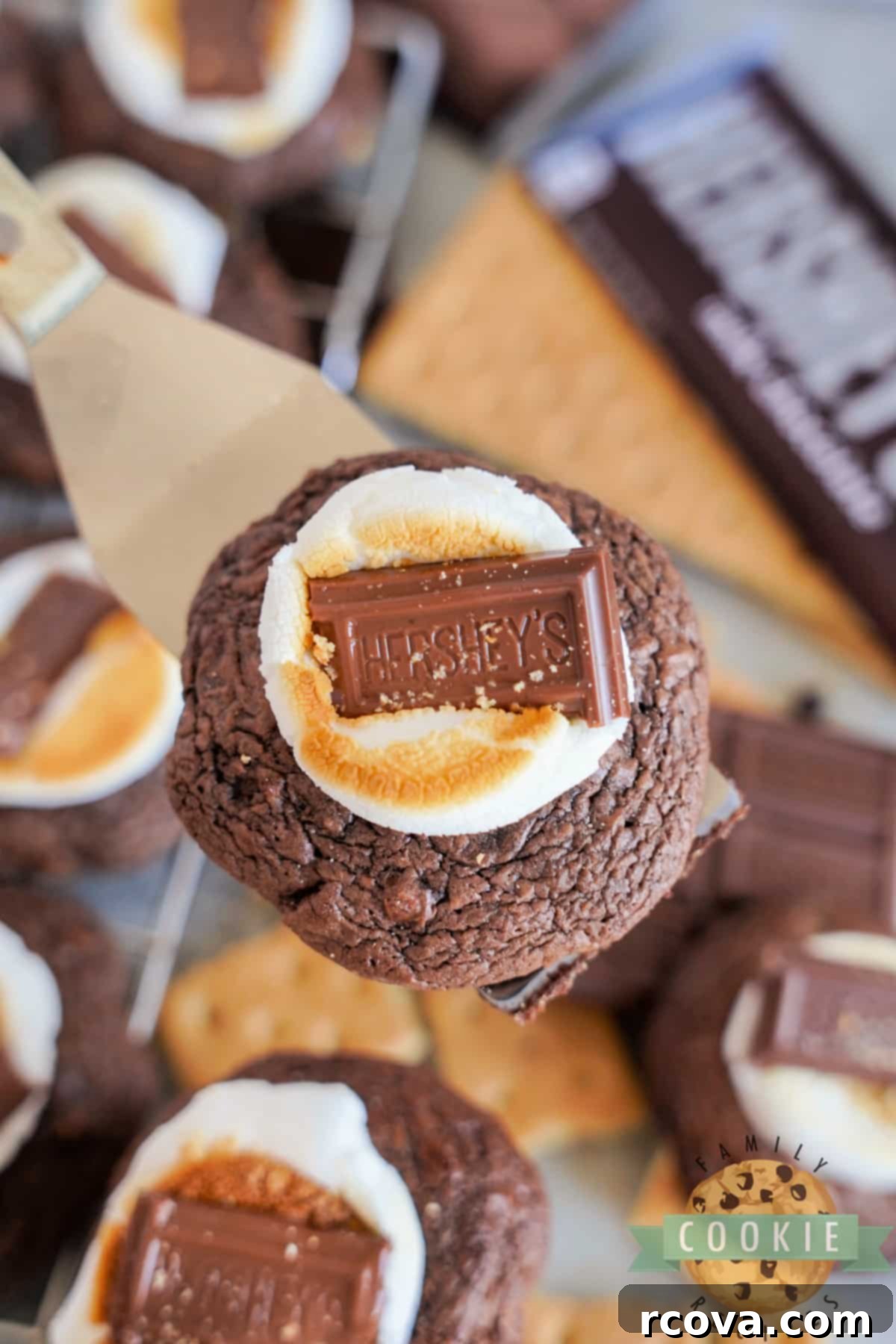 S'mores Brownie Cookies 15 Brownie S'mores Cookie recipe.