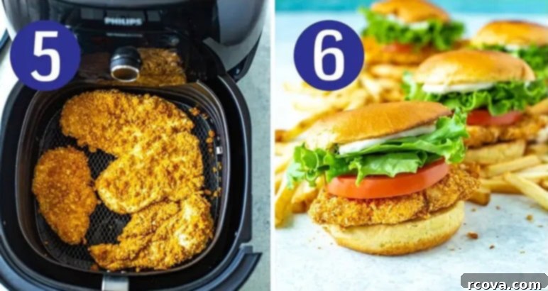 Wendys Fiery Chicken Crunch 7 Steps 5 and 6 for making Wendy's spicy chicken sandwich