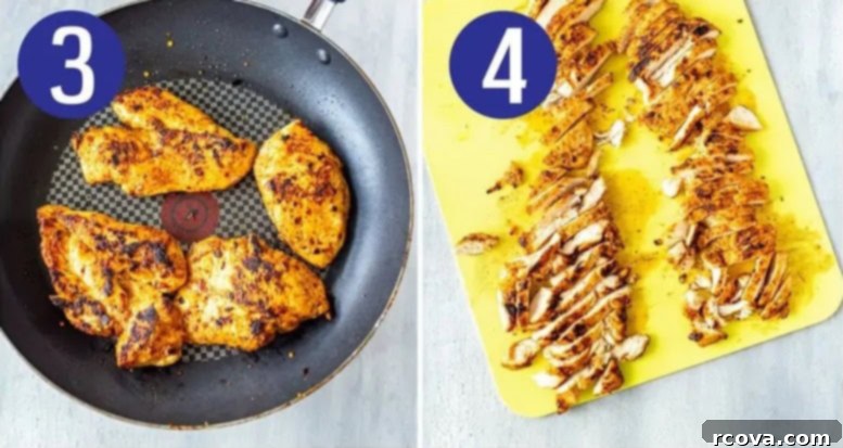 Fiery Mesa Chicken Salad 6 Steps 3 and 4 for making Chili's Santa Fe chicken salad
