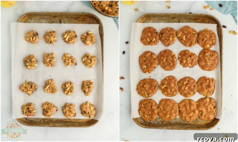 Cozy Apple Spice Treats 5 How to make Easy Cinnamon Spiced Apple Cookies recipe, drizzled with glaze