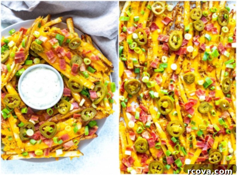 Homemade Oven Baked Chilis Texas Cheese Fries 7 Platter of Texas Cheese Fries, close up with ranch dressing