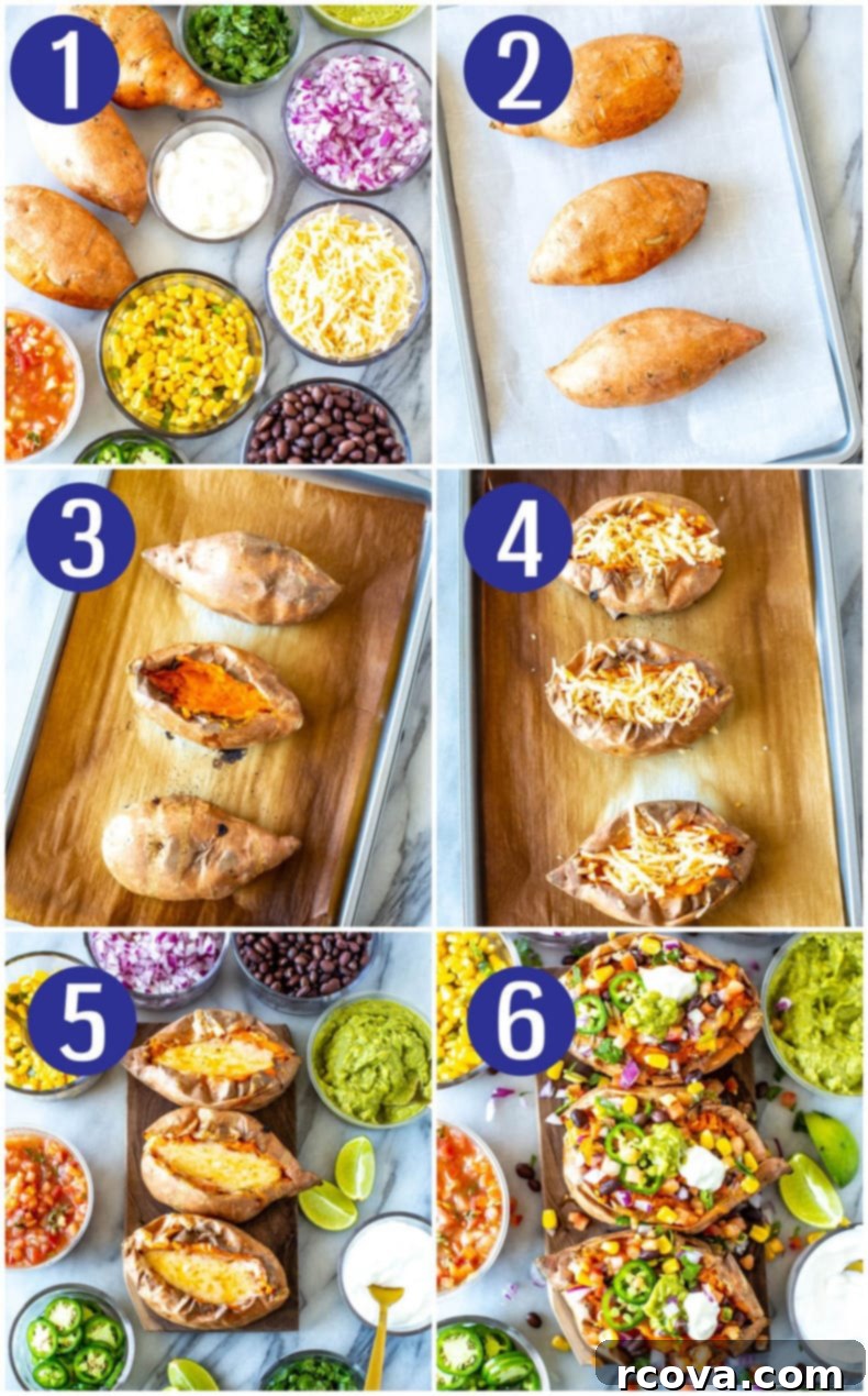 Hearty Black Bean Sweet Potato Boats 5 Black Bean Stuffed Sweet Potatoes