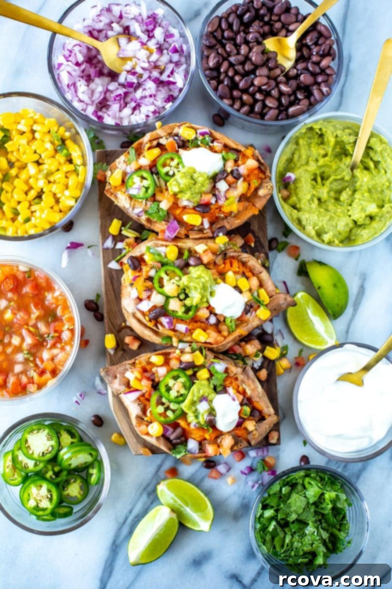 Hearty Black Bean Sweet Potato Boats 8 Black Bean Stuffed Sweet Potatoes