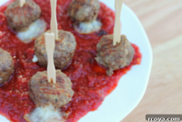 Melted Mozzarella Meatballs