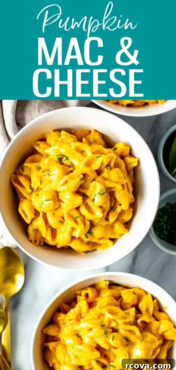 Velvety Pumpkin Mac and Cheese 12 This is the creamiest Pumpkin Mac and Cheese in existence! The secret to the creaminess is evaporated milk - it's perfect for the holidays. #pumpkinrecipe #macandcheese
