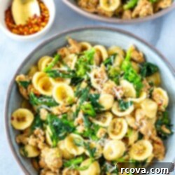 Rustic Orecchiette with Sausage and Broccoli Rabe 11 Orecchiette with Sausage and Broccoli Rabe