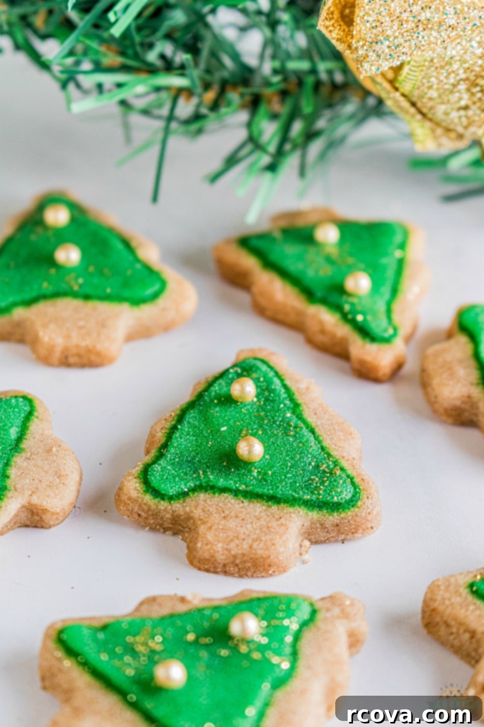 Holiday Spiced Shortbread Delights 9 A festive display of Spiced Christmas Shortbread Cookies, beautifully iced and decorated, ready for holiday gifting or serving.
