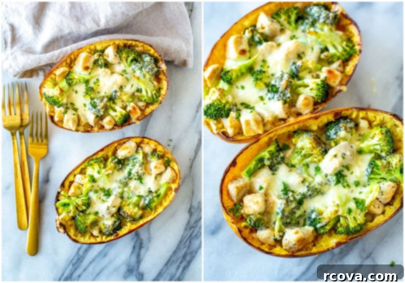 Golden Thread Alfredo 10 Spaghetti Squash Alfredo ready to be enjoyed