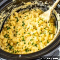 Velvety Slow Cooker Mac and Cheese 10 Close-up of Creamiest Slow Cooker Mac and Cheese
