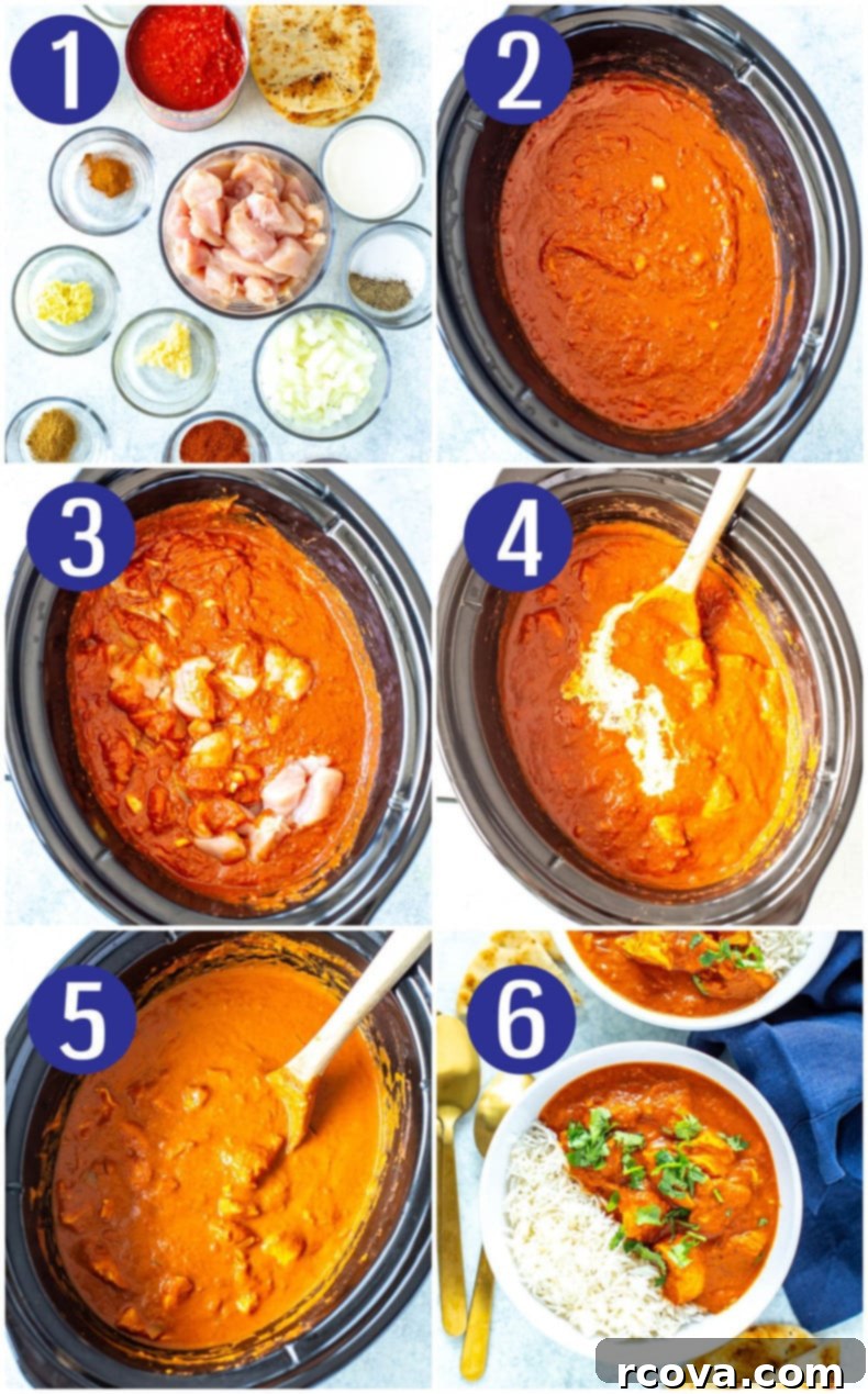 Creamy Slow Cooker Butter Chicken 5 Slow Cooker Butter Chicken