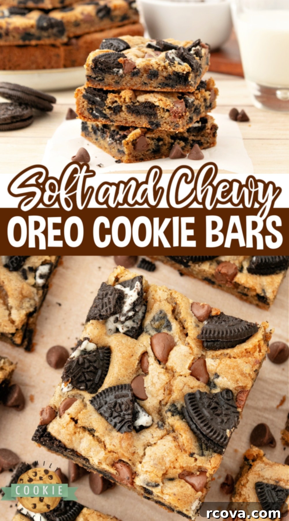 Ultimate Oreo Bars 11 A final close-up of a perfectly baked Oreo Cookie Bar, emphasizing its inviting appearance and readiness to be devoured.