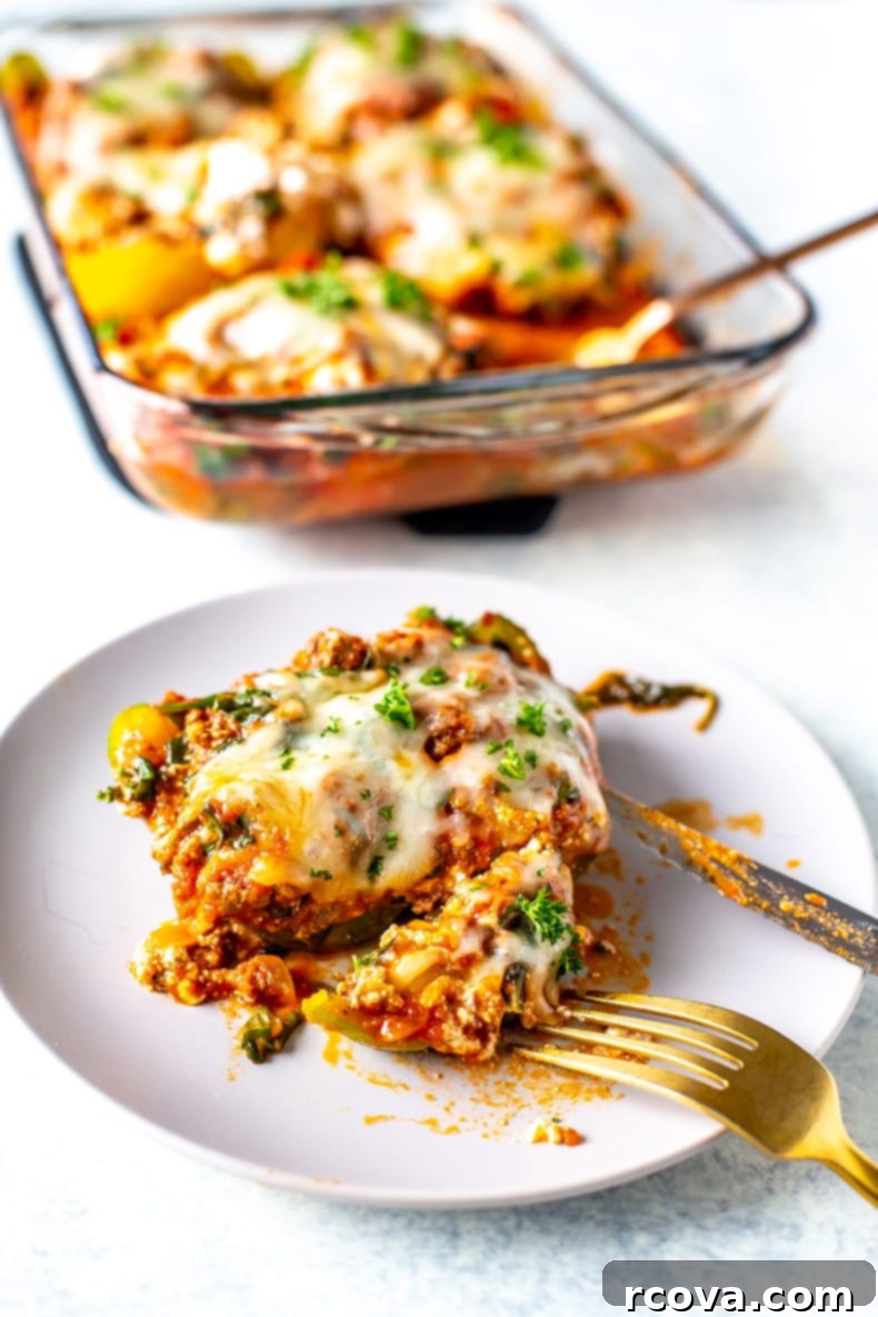 Low Carb Lasagna Pepper Boats 6 Lasagna Stuffed Peppers