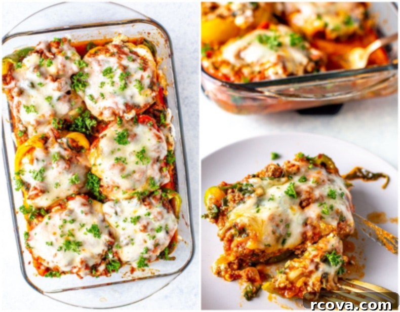 Low Carb Lasagna Pepper Boats 7 Lasagna Stuffed Peppers