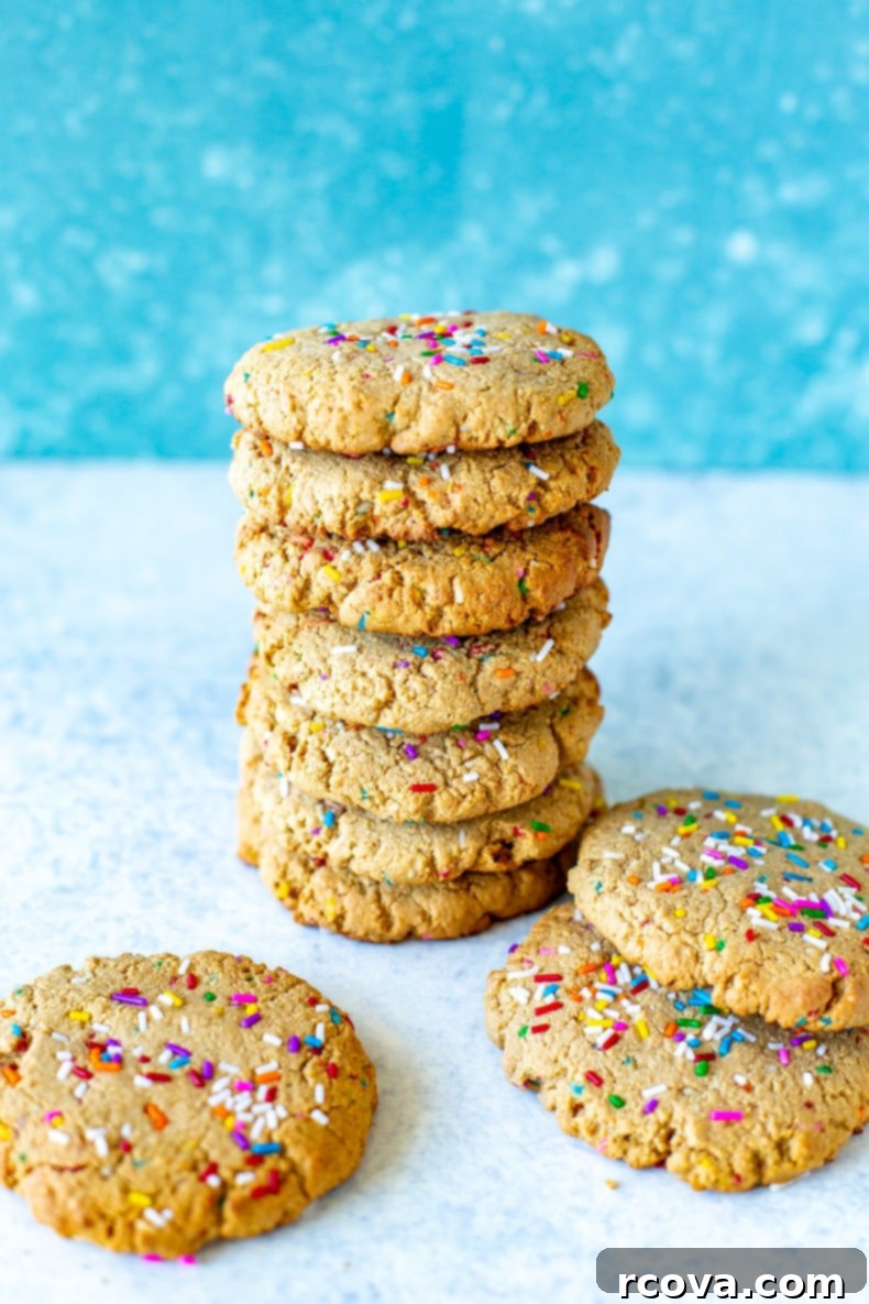 Simple 5-Ingredient Protein Cookies 2 Nut-free Funfetti Protein Cookies