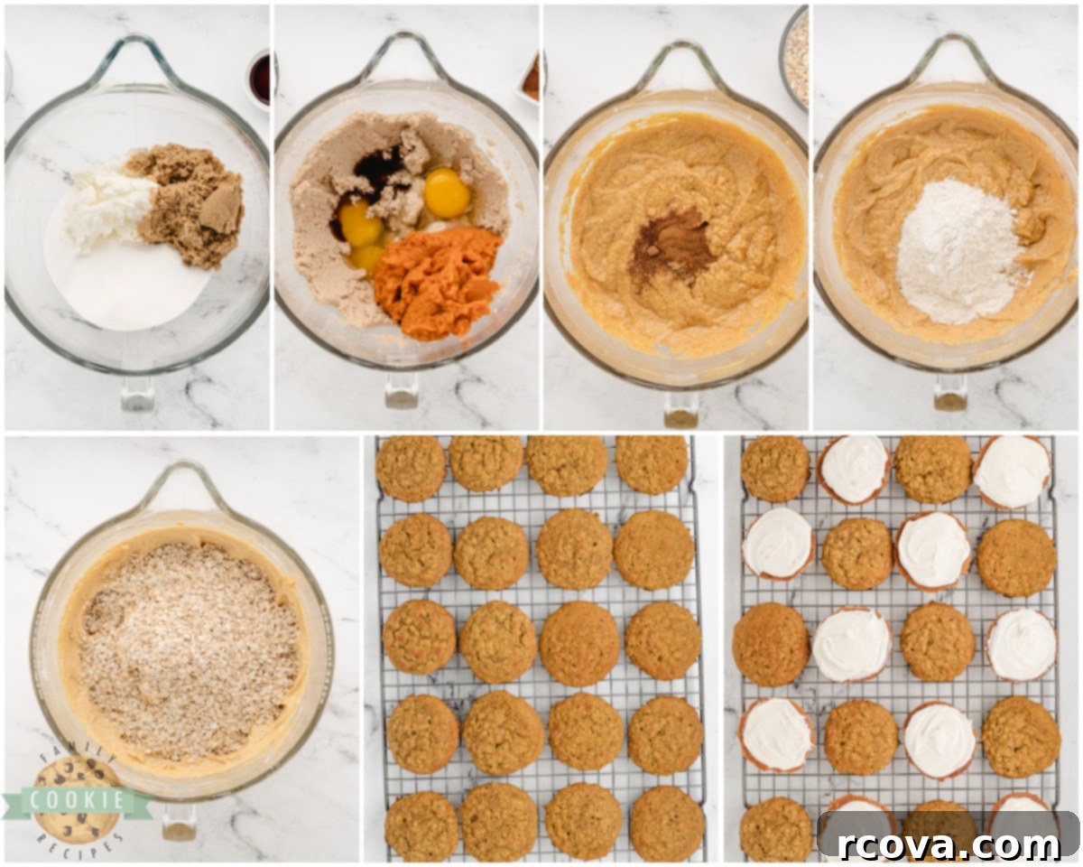 Pumpkin Patch Oat Sandwich Delights 4 how to make pumpkin oat sandwich cookies