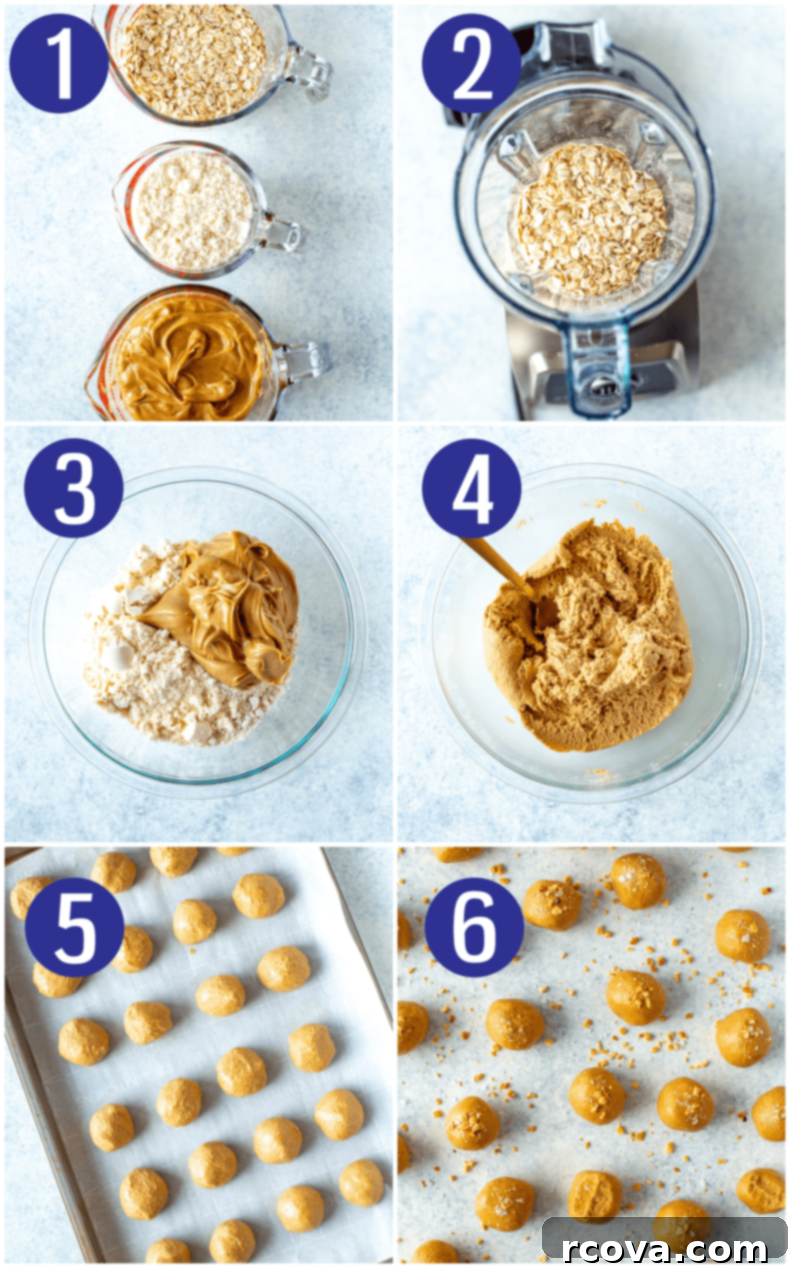 Three Ingredient Peanut Butter Protein Energy Bites 5 A plate of freshly made Peanut Butter Protein Balls, ready to be enjoyed.